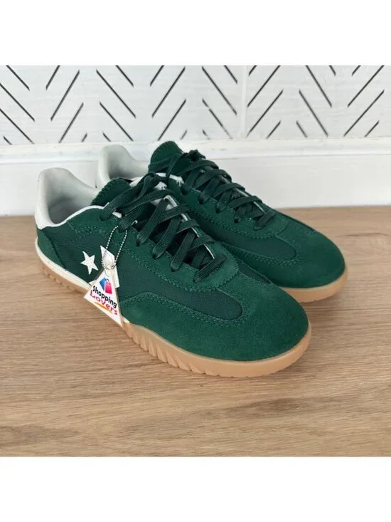 ⭐Converse Run Star Trainer Ox 7.5 Women Shoes Suede Green Casual Sneaker A13359C - Picture 11 of 15